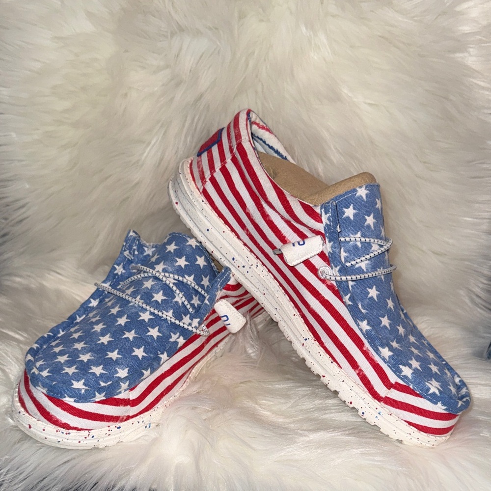 Hey Dude Women’s Wally Patriotic Shoe